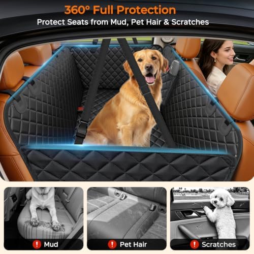 URPOWER XL Dog Seat Cover for Full-Size Truck Back Seat, Waterproof Hammock