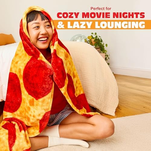 WHAT DO YOU MEME? Cozy Concepts Co. Pizza Comfort Blanket by Relatable