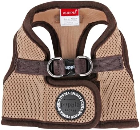 PUPPIA International Harness Soft B Vest, Medium, Beige