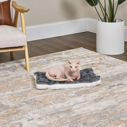 MidWest Homes for Pets Reversible Pet Bed; Machine Washable; Great for Small Dog Breeds; Spotted Gray; 22"; 40222-FVGYS