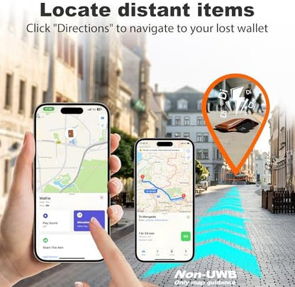 [Apple MFi Certified] 4 Pack Wallet Tracker Card with Apple Find My (iOS Only) Rechargeable Air Tracker Tags Bluetooth Wallet Finder IP68 Waterproof GPS Tracker Item Finder for Keys, Bags, Passport