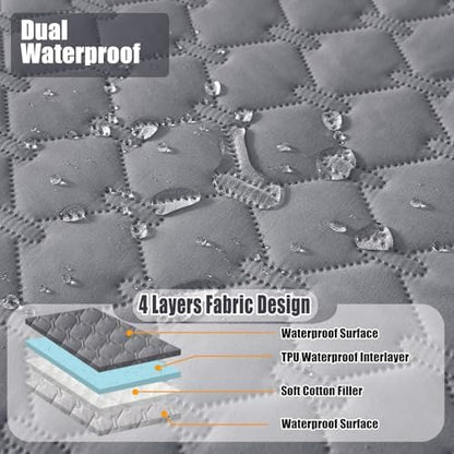 Smiry Waterproof Dog Bed Cover Blanket, Reversible Pet Blanket