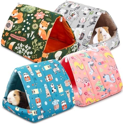 Cinnvoice Guinea Pig Hideout Bed Washable House Cage, Wonder Tale, 9.8 in