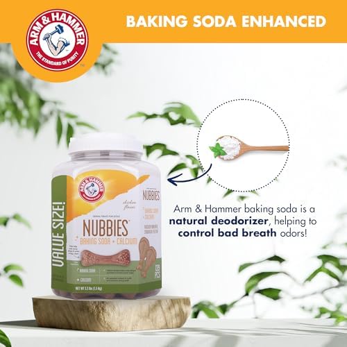 Arm & Hammer Nubbies Dental Treats Value Size, Chicken Flavor, 139 Ct, 2-Pk