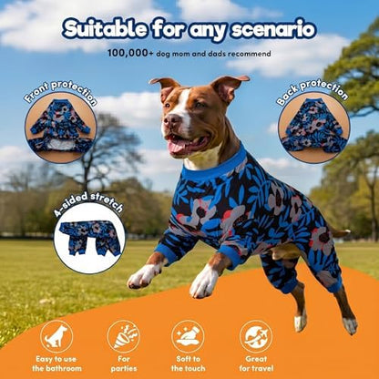 LovinPet Large Dog PJs, Large Dog Pajamas, Nighttime Print, M