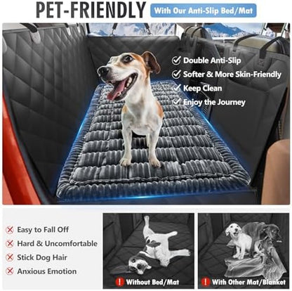 Dog Bed for Car Back Seat, Non-Slip Backseat Pet Mat XL, 59”X27.5”
