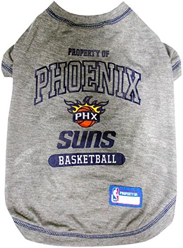 Pets First NBA Licensed Hoodies & T-Shirt for Dogs & Cats, Phoenix Suns, X-Small