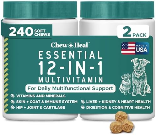 12-in-1 Dog Vitamin and Supplement Chews, 240 Ct - Senior and Puppy Vitamin