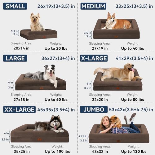 Orthopedic Dog Bed Waterproof Pet Sofa for Large Sized Dogs