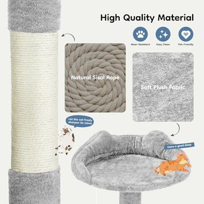 DUMOS 54 Inch Cat Tree Tower with Scratching Posts