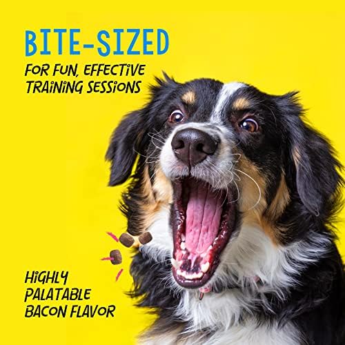 Crazy Dog Mini Train-Me! Training Treats 4 oz. Bag, Bacon Flavor, with 200 Treats per Bag, Recommended by Dog Trainers (Pack of 12)