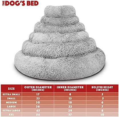 The Dog’s Bed Calming Donut Dog Bed, Machine Washable Removable Zip Cover