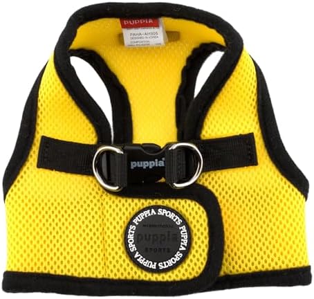 PUPPIA International Harness Soft B Vest, Small, Yellow