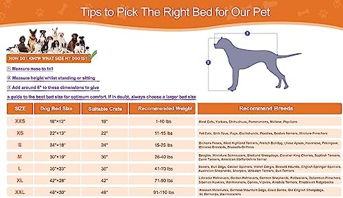 POCBLUE XL Dog Beds, Large Pet Bed for Crate, Washable Plush Dog Mat for Cages, Non-Slip Crate Pad for Outdoor/Indoor/Car Use, Comfy & Soft Kennel Pad for Dogs Up to 90 lbs, 41"x27", Brown