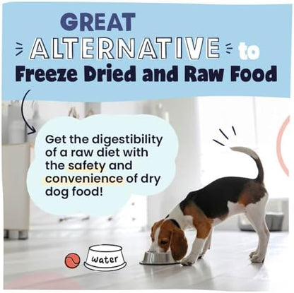 Pawstruck Air Dried Dog Food with Real Beef, Grain-Free, Made in USA, Vet Recommended, High Protein Limited Ingredient Full-Feed for All Breeds & Ages, 10-lbs