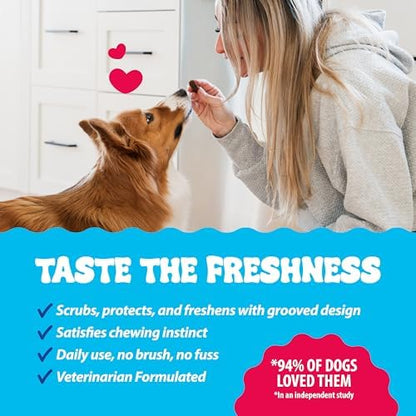 Dental Fresh Teeth Cleaning Sticks for Small Dogs 11 to 25 lb, 45 Count