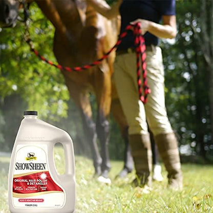 Absorbine ShowSheen Hair Polish & Detangler, 128 fl oz Refill Gallon