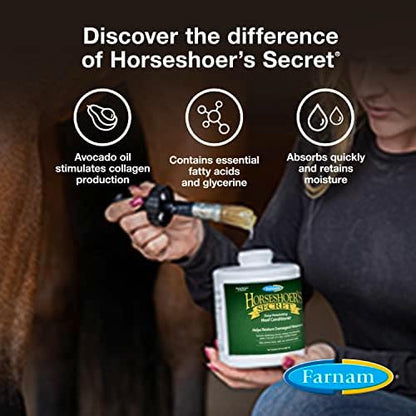 Farnam Horseshoer's Secret Deep-Penetrating Hoof Oil for Horses, 32 Oz