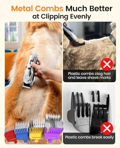 oneisall Professional Dog Grooming Clippers for Thick Hair