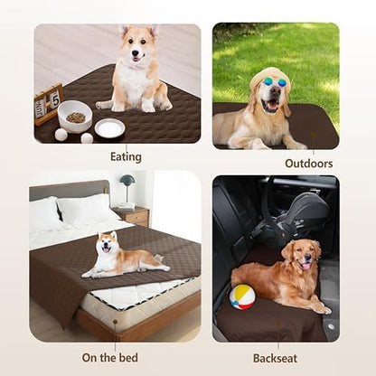 gogobunny Waterproof Dog Blanket, Couch Covers for Sofa, Reusable Pee Pads