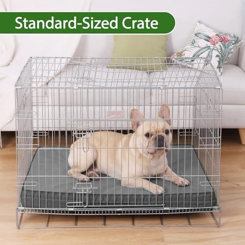Waterproof Dog Bed Washable Wipeable, Orthopedic Medium Crate Pad 30"