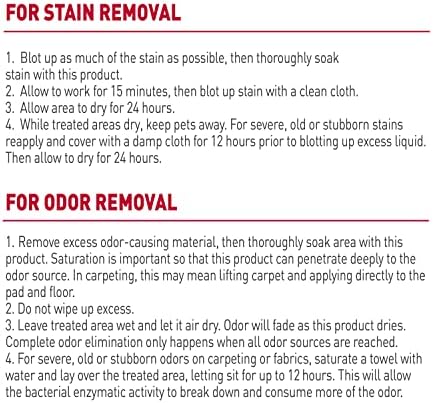 Nature's Miracle Dog Stain and Odor Remover,Everyday Mess Enzymatic Formula,24 fl oz,(Pack of 2)