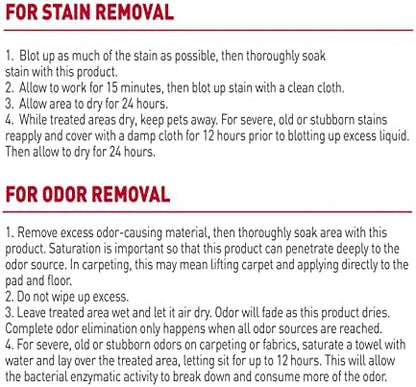 Nature's Miracle Dog Stain and Odor Remover,Everyday Mess Enzymatic Formula,24 fl oz,(Pack of 2)