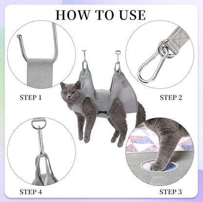 PatiencET Cat Grooming Hammock Kit
