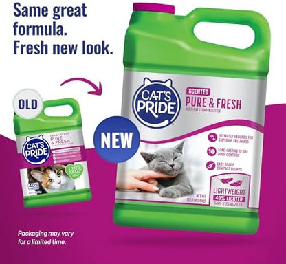 Cat's Pride Pure & Fresh Scented Clumping Litter 10lb