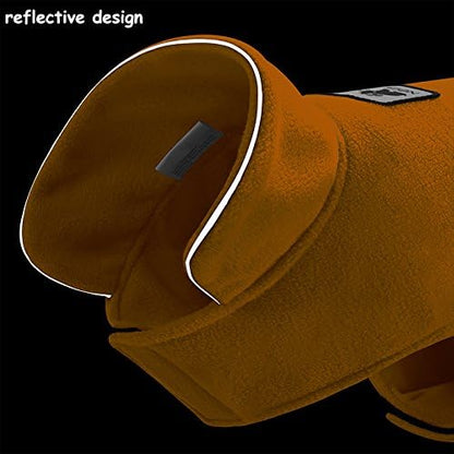 Creation Core Windproof Plush with Sport Vest Dog Clothes Night Reflective Jacket Pet Keep Warm Jacket No Pull No Choke Design Eco-Friendly for Small and Large Big Dog(Yellow XXL)