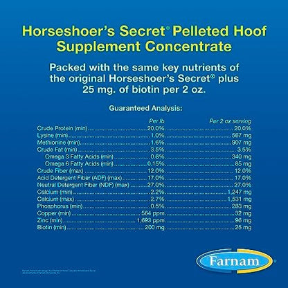 Farnam Horseshoer’s Secret Pelleted Hoof Supplement Concentrate, 11 lb