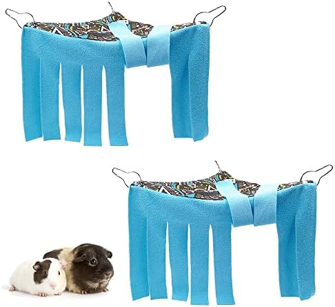 RIOUSSI Guinea Pig Hideout Hideaway Corner Fleece Toys Cage Accessories
