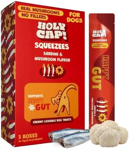 Lickable Dog Treats, Sardine & Pumpkin Purée, 0.5 oz, 15 Pack