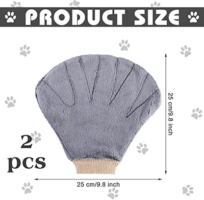 2 Pcs Sugar Glider Bonding Mitt, Calming Sleeping Glove, Bite Proof Animal Handling Gloves, Hedgehog Accessories Calming Glove for Train Your Sugar Glider Small Animals Hamster Rats Pet (Gray)
