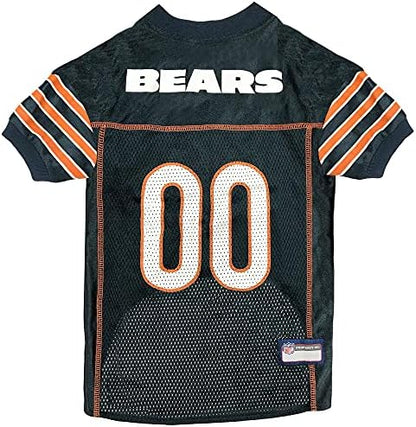 Pets First NFL Chicago Bears Dog Jersey - Size 3X-Large. Licensed Football Jersey Costume