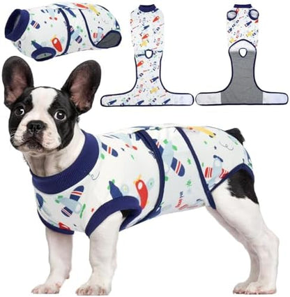 Kuoser Recovery Suit for Dogs Cats, Soft Dog Surgery Suit Female Male Spay