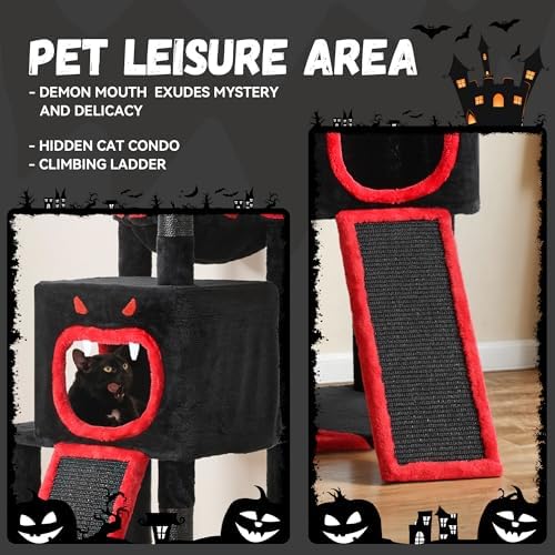 DWVO Gothic Halloween Cat Tree