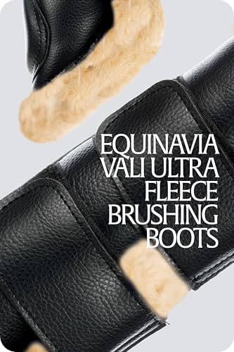 Equinavia Vali Fleece Horse Boots Set, Protective Tendon Boots for Horses