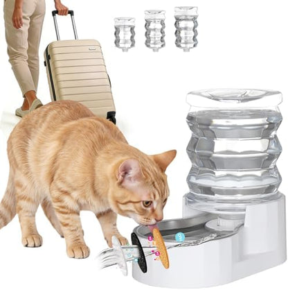 RIZZARI 5L Gravity Cat Water Dispenser: Filtered for Small Pets