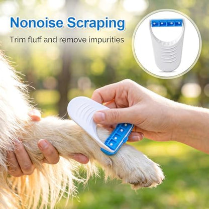 Prasacco 6 Pcs Horse Clippers Grooming Razor, Disposable Horse Shaver ABS+Stainless Steel Razors for Horses & Pet Grooming (White & Blue, 2.28 x 1.81 in)