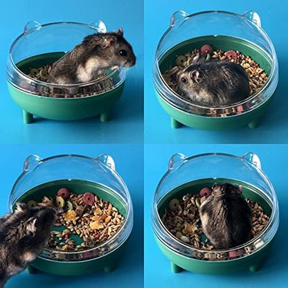 Hamster Bathtub,Hamster Sand Bath,Hamsters Bathroom,Sand Bath Container,Toilet for Dwarf Hamsters,Gerbils,Mice and Small Animals (Pink)