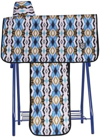 Harrison Howard Sturdy Waterproof Western Saddle Cover with Stylish Prints That Stand Out Keep Your Saddle in Pristine Condition Perfect for Showing or Riding Events
