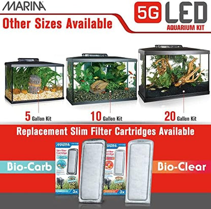 Marina 5 Gallon (19 L) LED Aquarium Kit