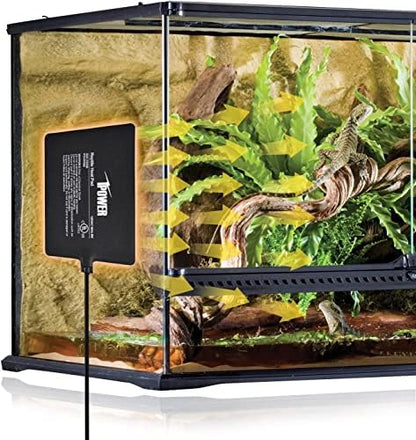 iPower Reptile Heat Pad Under Tank Terrarium Warmer Heating Mat for Turtle, Lizard, Frog, Snake, Reptile, and Other Small Animals, 6X8 Inch, 8W, 2 Pack