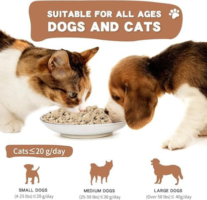Freeze Dried Super Booster Duck Bites for Dogs & Cats - Grain-Free, Protein-Packed Training Treats, Great Food Topper for Picky Eaters & Pets with Allergies (5.1 oz (~145g), JUST DUCK (Large Pack))