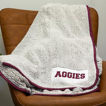 Logo Brands Officially Licensed NCAA Unisex Frosty Fleece Blanket, One Size, Team Color