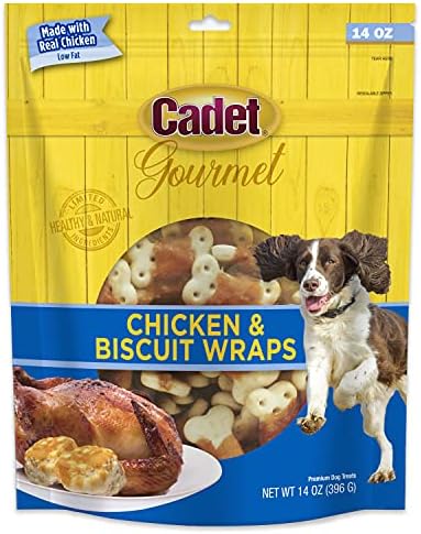 Cadet Gourmet Chicken Wrapped Biscuits Dog Treats, 14 oz