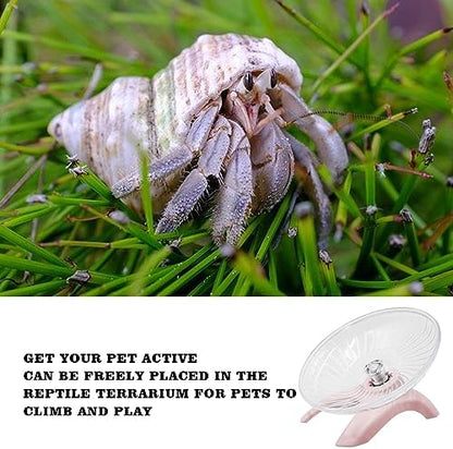 Hermit Crabs Wheel Toy, Hamster Running Wheel Toys, Small Animals Cage Accessory, Tank Accessory, Suitable for Hermit Crab Hamster Rat