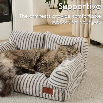 Hollypet Small Dog Large Cat Bed Puppy Couch Beds for Pets up to 25 lbs