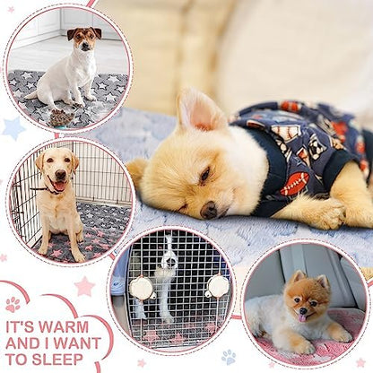 Reginary 4 Pcs Guinea Pig Fleece Cage Liners, Cute Star, 28 x 56 Inch
